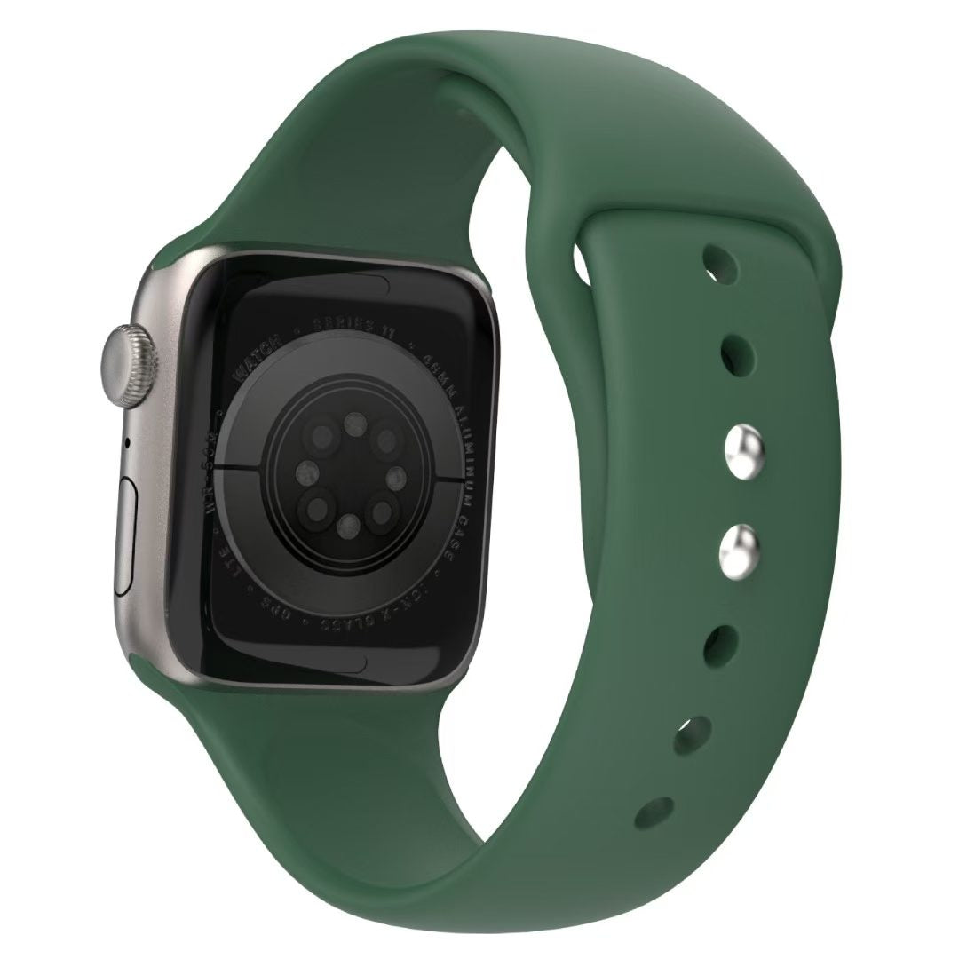 Dual-Stud Silicone Apple Watch Band