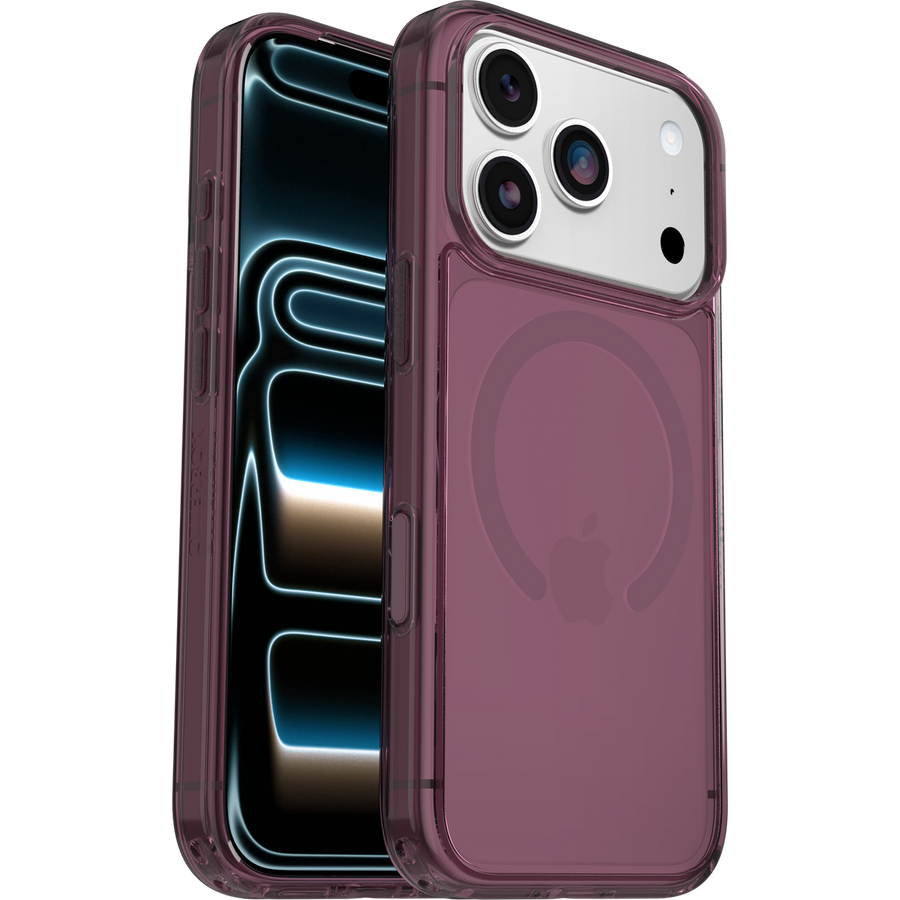 OtterBox Symmetry — iPhone 17 Pro · Purple Mystery front and back