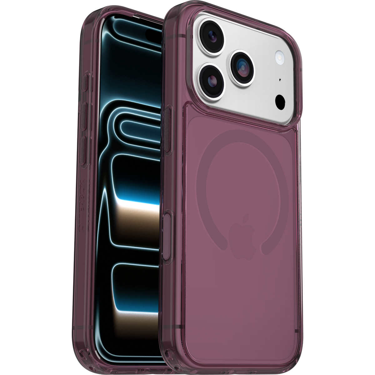 OtterBox Symmetry — iPhone 17 Pro · Purple Mystery front and back